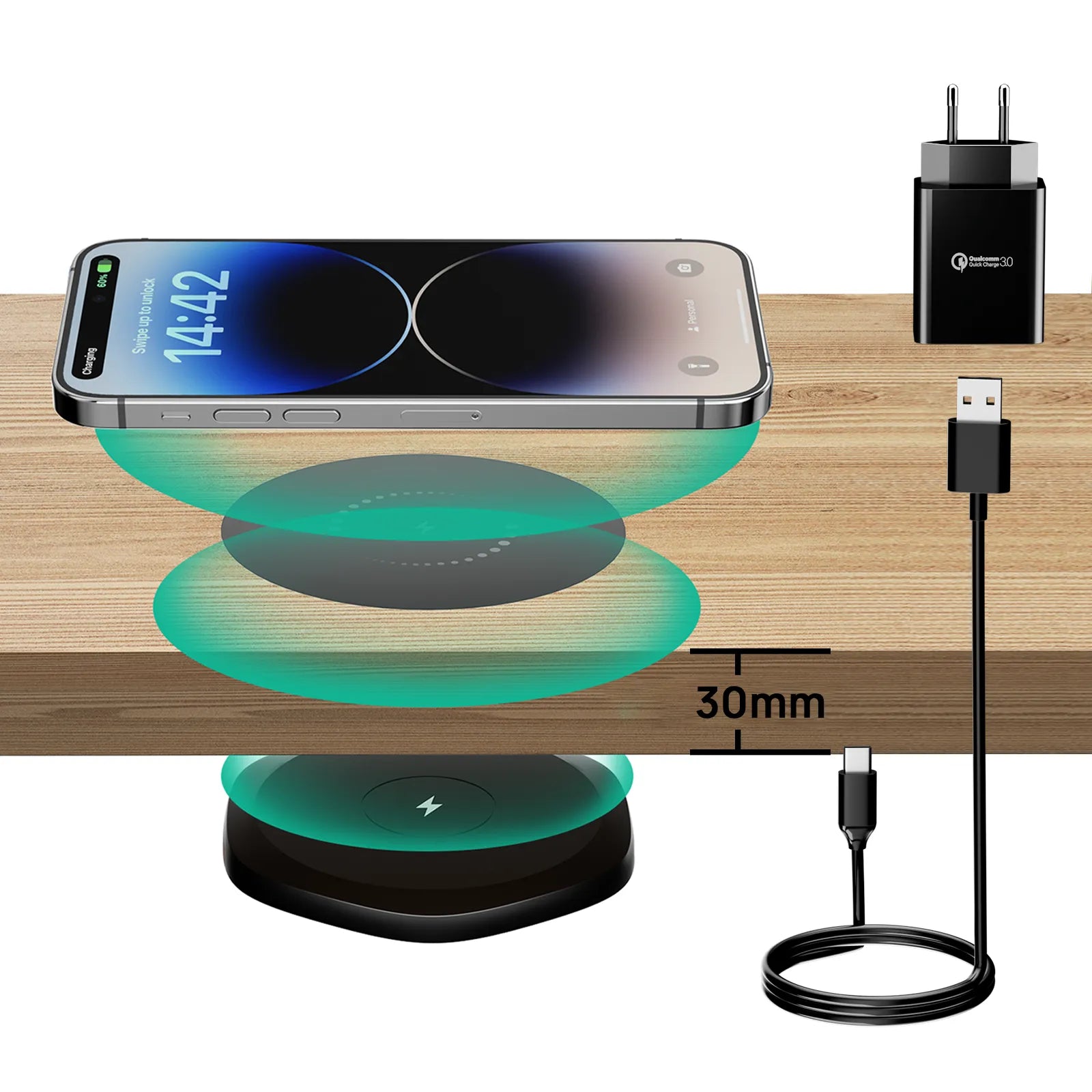 Invisible Wireless QI Charger