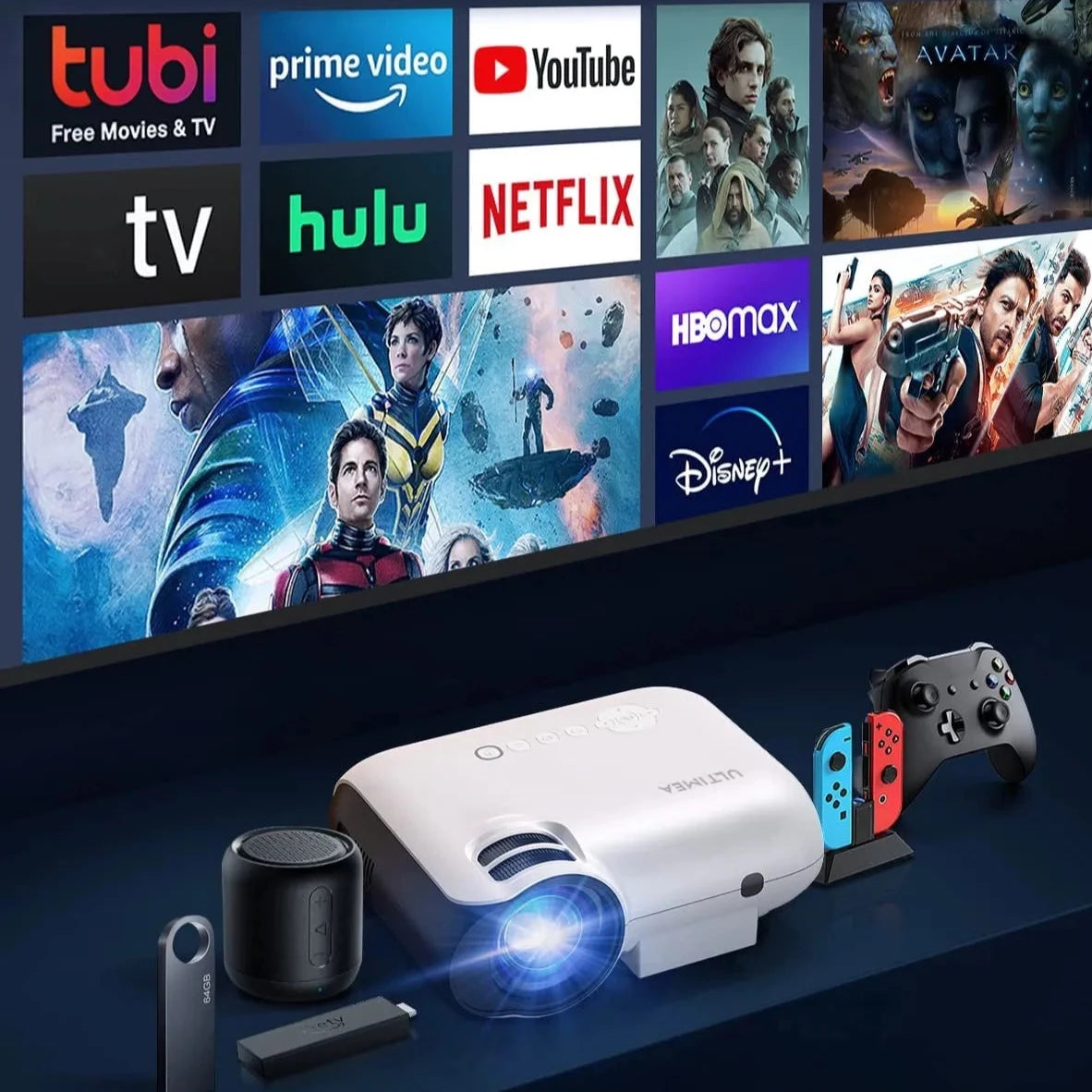 Portable Bluetooth Projector - NexoNano