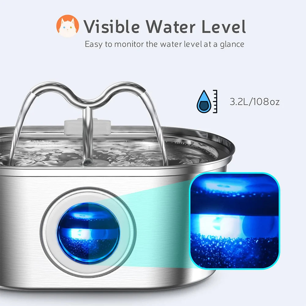 Water Drinking Fountain for Pets