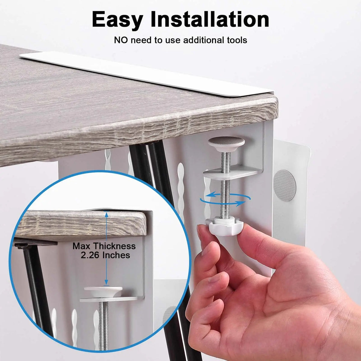 Computer Table Storage Rack Clip Table Sides Laptop Rack